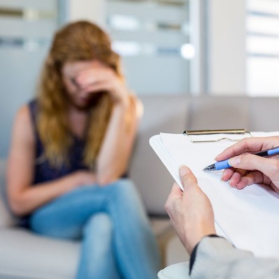 Behandlung von Psychotherapeutin